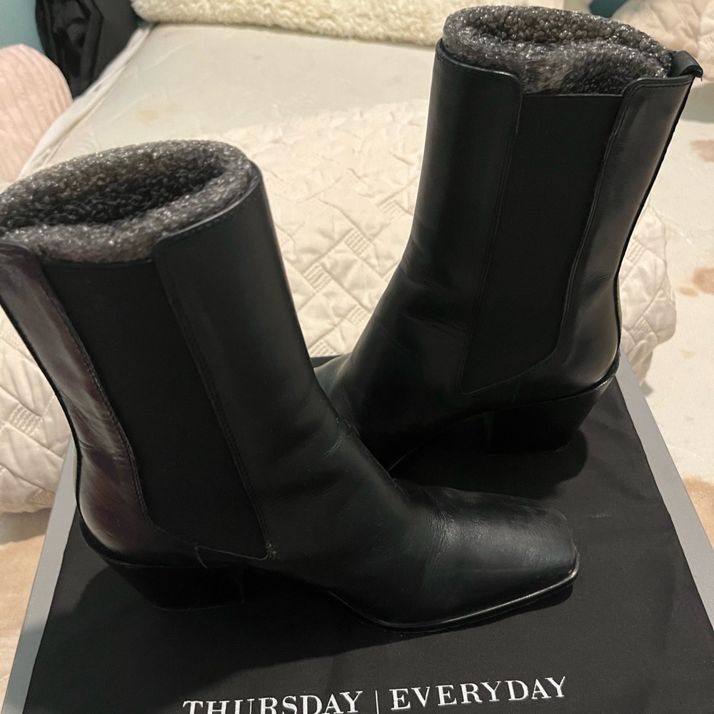 Black Leather Thursday Boots Company Soho - Picture 6 of 15